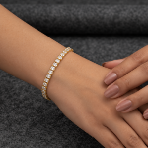 Elara Rectangular-Cut Tennis Bracelet