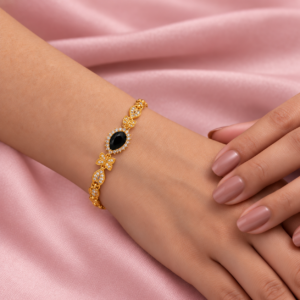 Noiré Pear-Cut Crystal Butterfly Bracelet