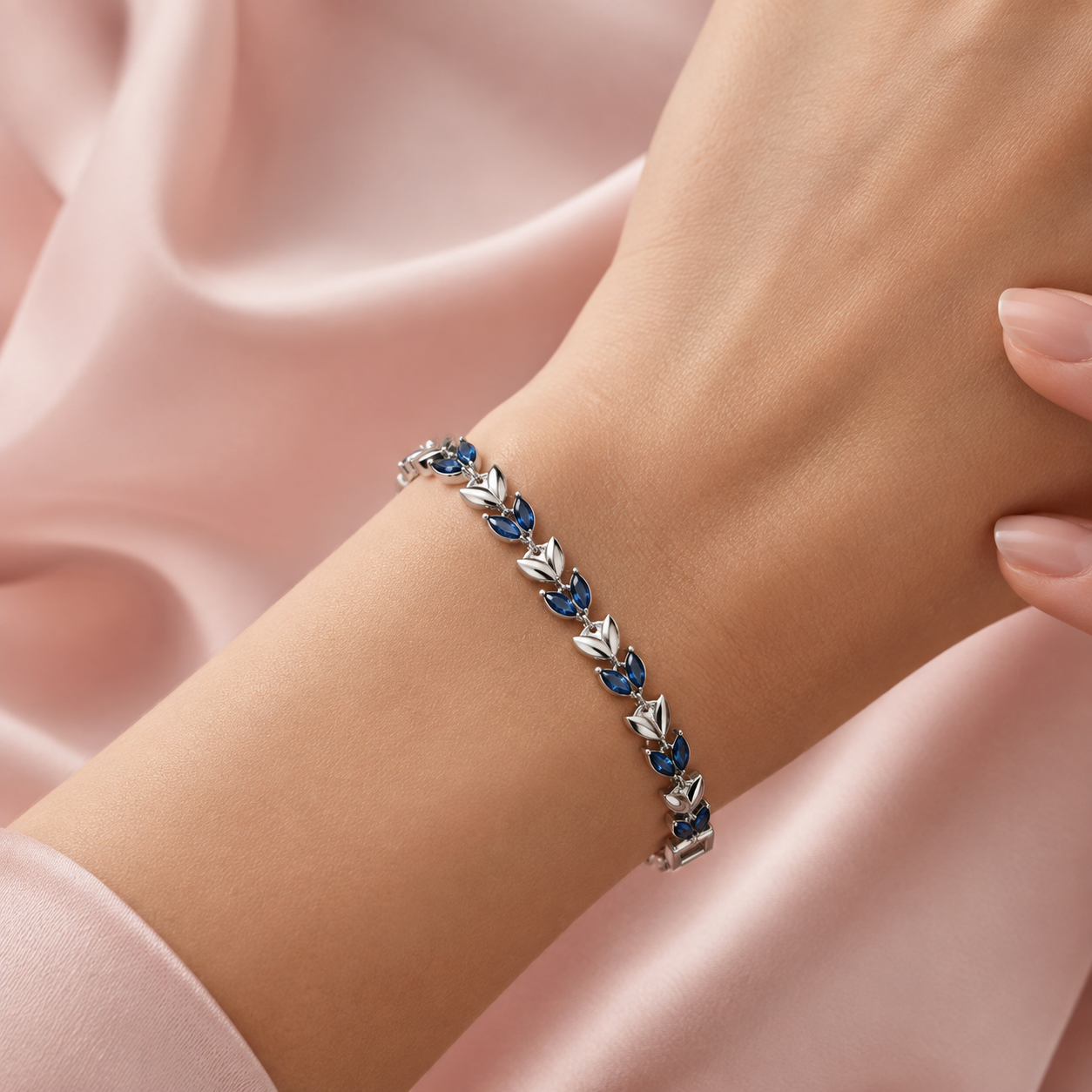 Sylvara Marquise Leaf Bracelet