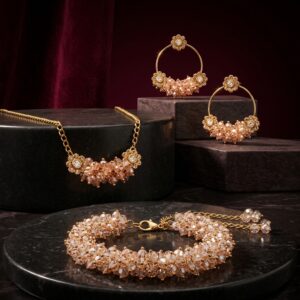 Amara Champagne Bloom Jewellery Set